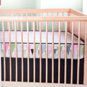 SKIP HOP Pretty PENNANT Complete Sheet Crib Fitted Nursery Bedding 100% Cotton